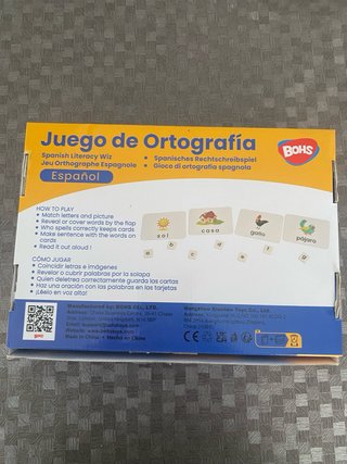 Juego de Ortografía Spanish Literacy Wiz