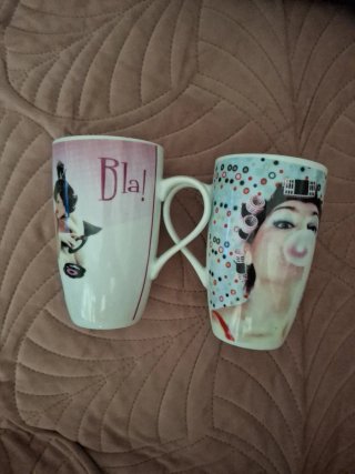 Juego 2 Tazas Cerámica Nuevas