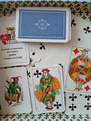 Carte da gioco vintage Modiano Baccarà n.15
