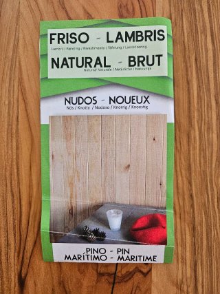 22m2 Madera Pino Machihembrado Natural