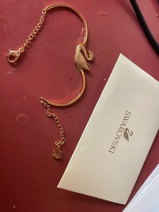 Brazalete Swarovski Swan Oro Rosa