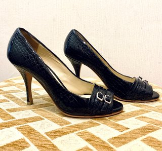Zapatos tacones Tosca Blu Negros Piel 36