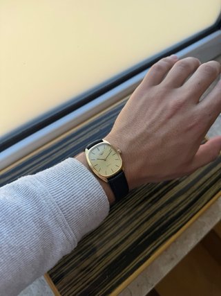 Reloj Longines Quartz Dorado Vintage Hombre