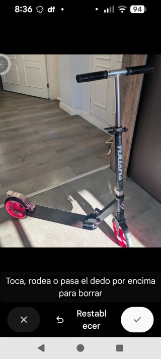 Patinete 2 ruedas con freno trasero