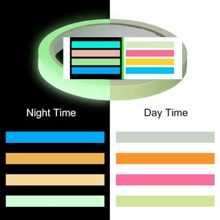 Cinta Adhesiva Fluorescente 4 Rollos