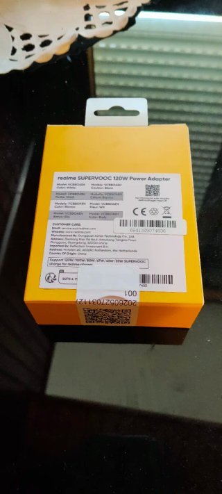 Cargador Realme Supervooc 120W Precintado