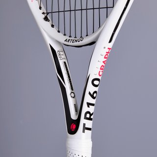 Raqueta de tenis adulto Artengo TR160 GRAPH blanco