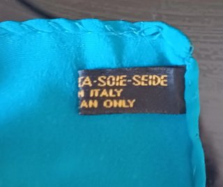 Foulard Gucci in Seta Blu/Teal Vintage