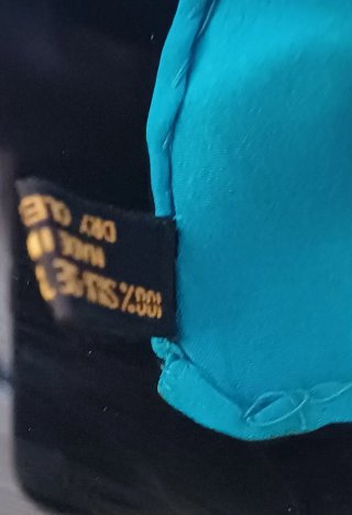 Foulard Gucci in Seta Blu/Teal Vintage