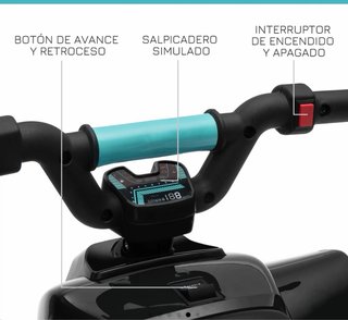 Moto Eléctrica Infantil Negra