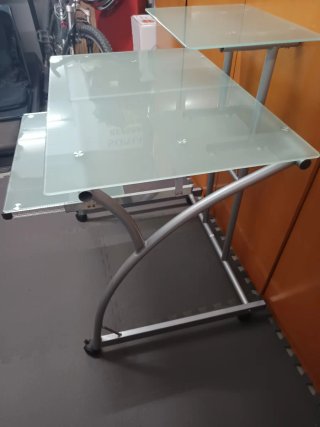 MESA Escritorio  Cristal y Metal