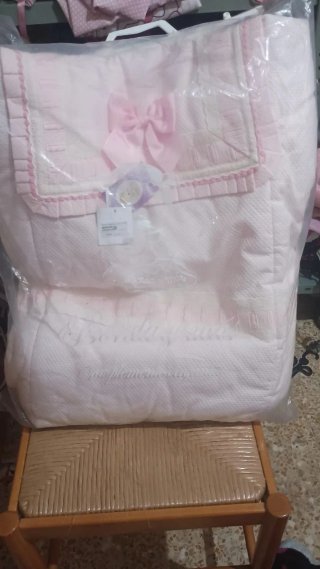 Saquito bebé rosa
