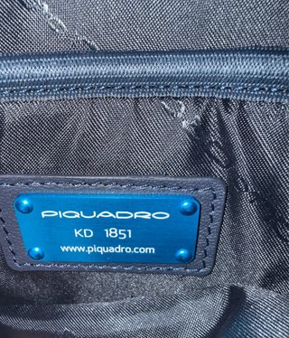 Piquadro tracolla uomo pelle nera nuova