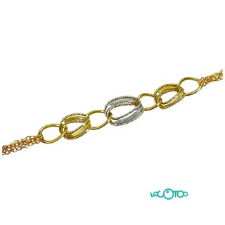 Pulsera Oro 18K Bicolor 2,10g