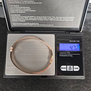 Bracciale Oro Rosa 18K, Versace, 4.72gr, 6.5cm