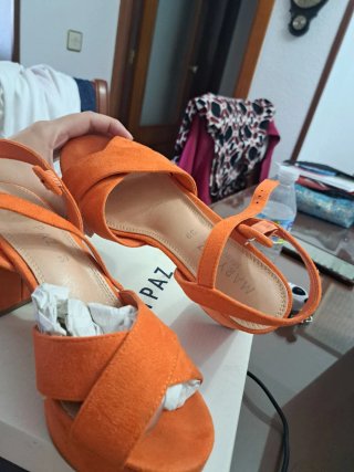Tacones de color Naranja Talla 39