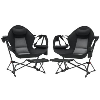 2 Mecedoras Exterior con Reposapiés