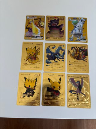 Pack Cartas Pokémon Doradas V/VMAX