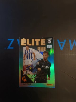 Cromo Firma Zubimendi Panini MGH Élite