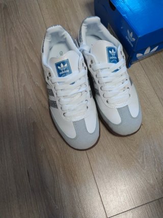 Zapatillas Adidas Samba OG Glitter Plata Mujer
