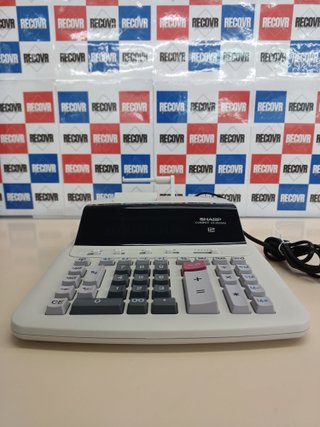 Calculadora de Escritorio Sharp con Impresora Gris