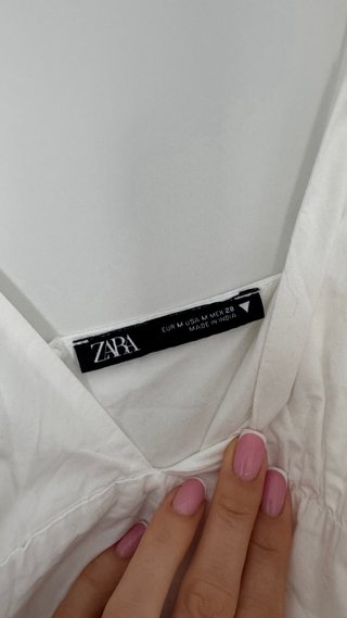Vestido Verano Zara Blanco