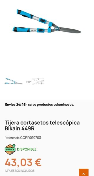 Tijeras cortasetos BKAIN