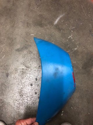 Guardabarros Piaggio Zip Azul/Granate