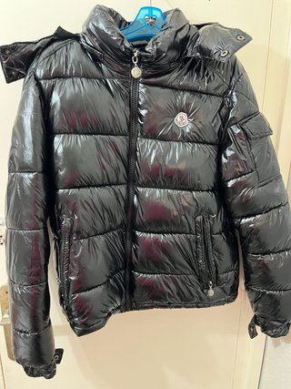 Chaqueta Moncler Negra Brillante