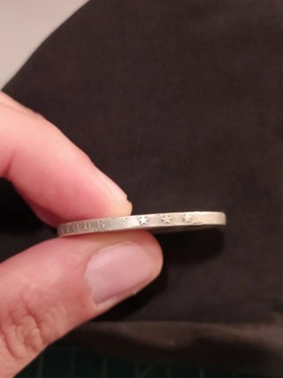 Moneda Plata 5 Francos Bélgica 1851 Leopoldo I
