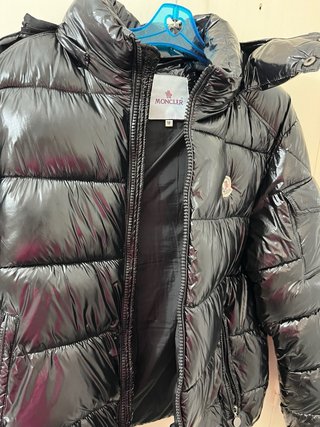 Chaqueta Moncler Negra Brillante