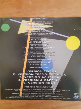 CD Azul y Negro - La Internacional CD Maxi Single