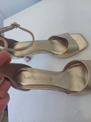 Sandalias LATOUCHE doradas mujer