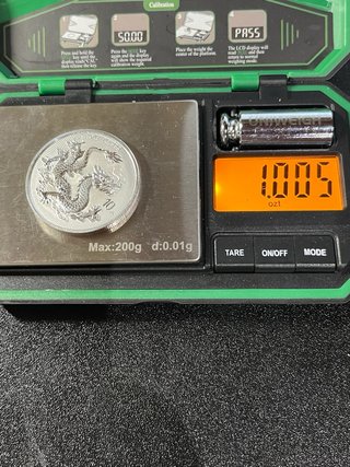 Moneda plata Dragón China 2026 1 oz 999