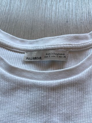 Top Verano Blanco Pull and Bear