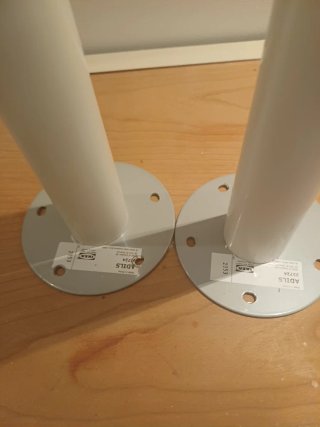 Patas de mesa escritorio metal y plástico