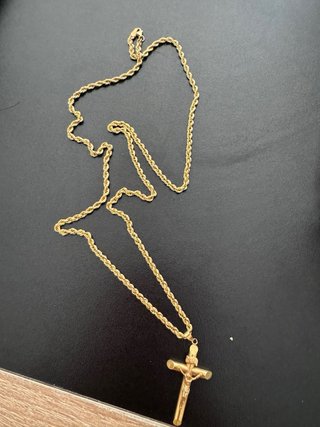 Cadena lazo 18K italiana con dije