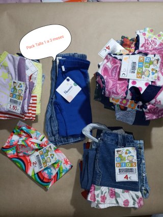 Pack Ropa Bebé Talla 1-3 Meses