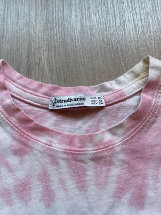 Camiseta Stradivarius Tie-Dye Talla XS