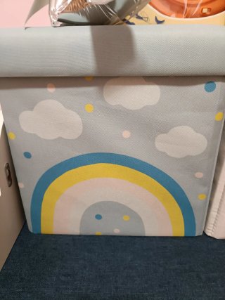 Puff/Baúl Juguetes Infantil con Luz Interior