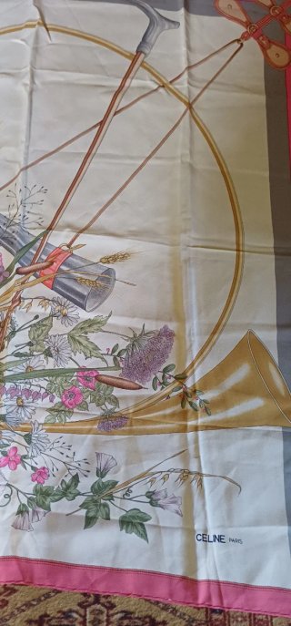 Foulard Celine seta vintage