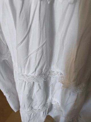 Vestido Boho Chic Blanco Talla Única