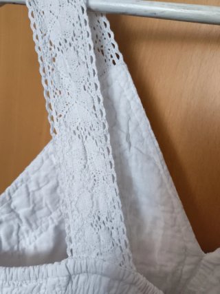 Vestido Boho Chic Blanco Talla Única