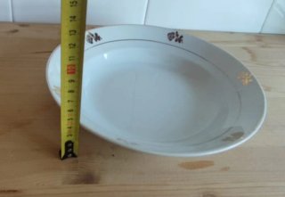 Plato elegante de San Claudio porcelana