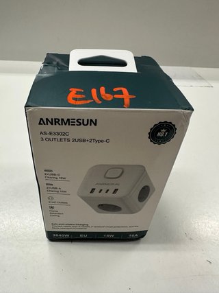 Regleta Enchufe ANRMESUN USB