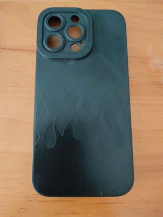 Custodia iPhone 13 Pro Nero Opaco Design Fuoco
