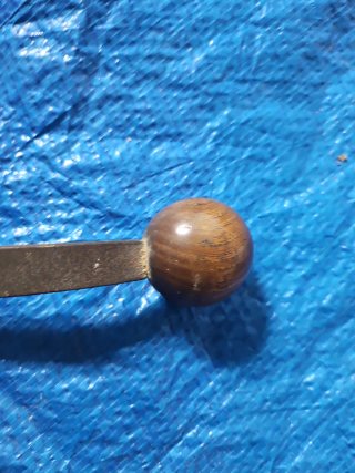 Palanca cambio moto ALBION pomo de madera