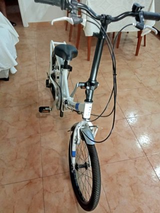 Bicicleta Plegable Blanca