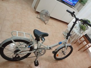 Bicicleta Plegable Blanca
