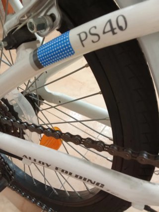 Bicicleta Plegable Blanca